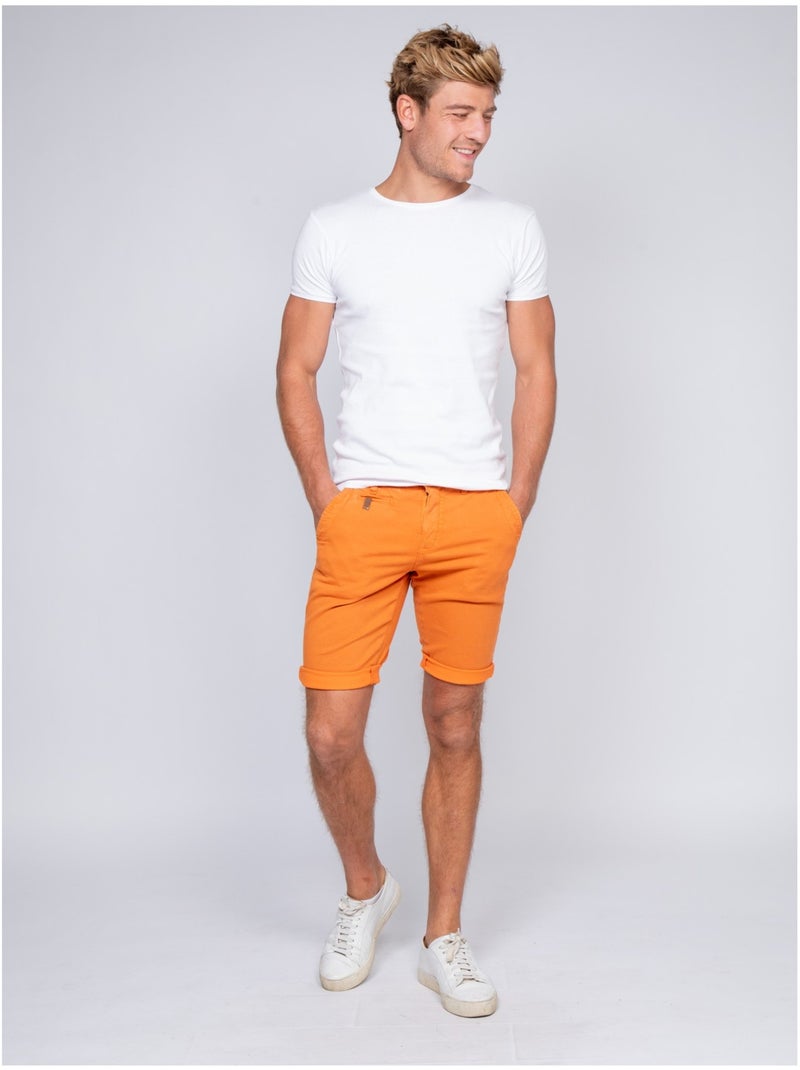Bermuda chino BODELTA Naranja - Kiabi