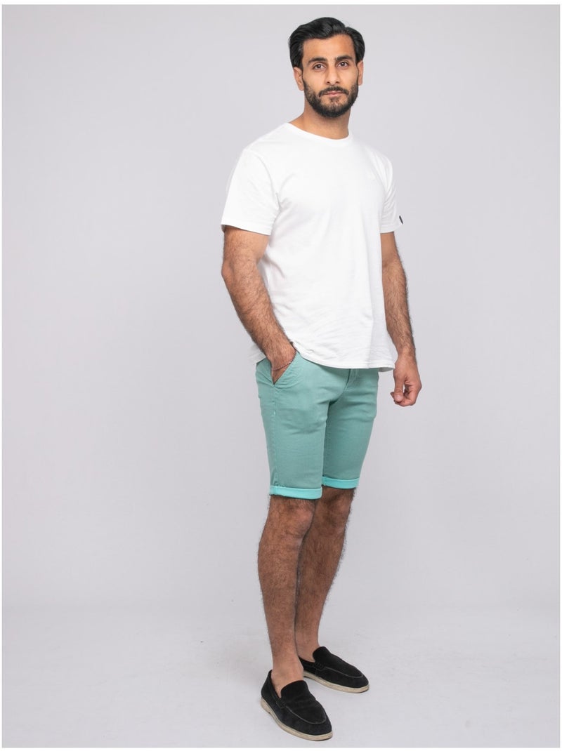 Bermuda chino BODELTA Verde agua - Kiabi