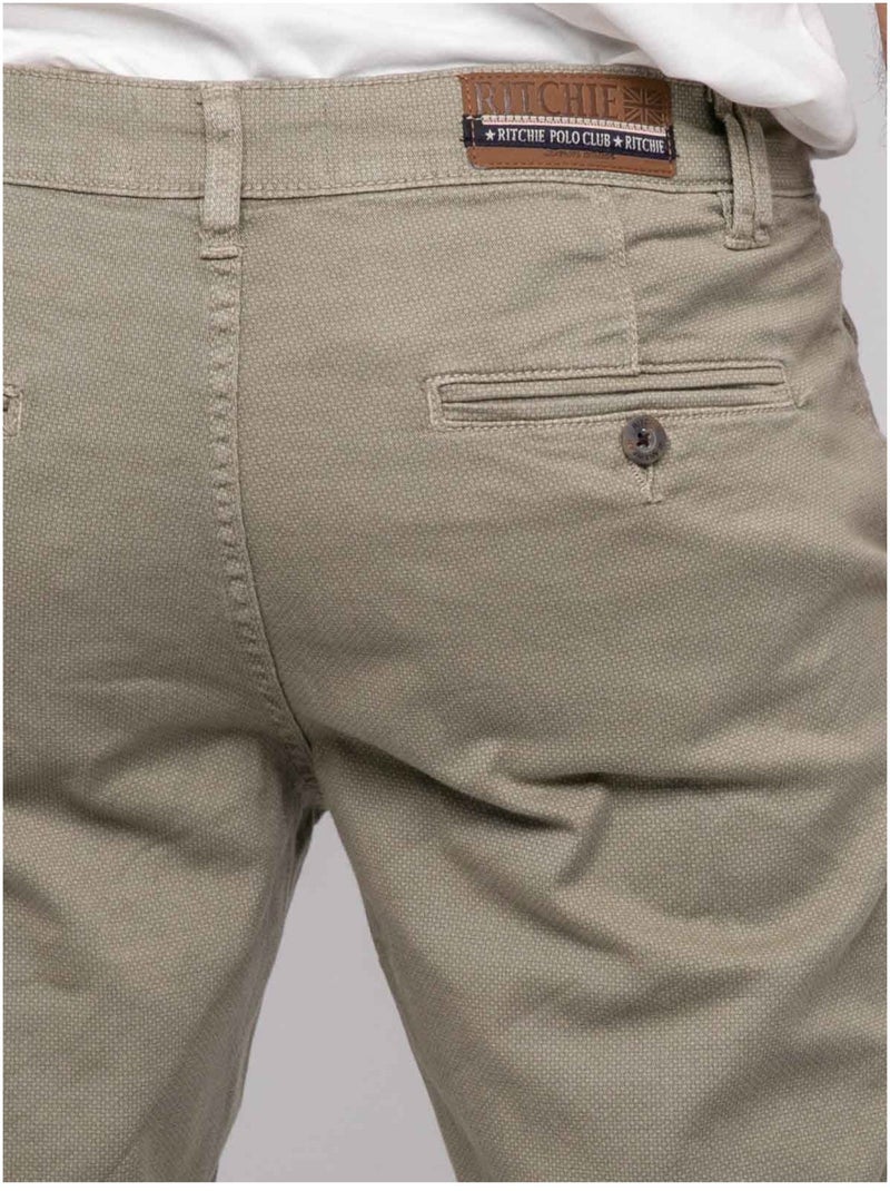 Bermuda chino BODELTA Verde caqui claro - Kiabi