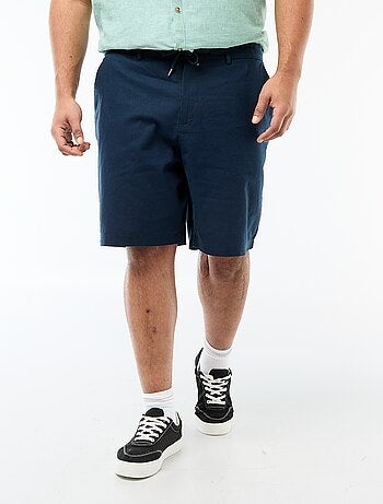 Bermuda chino con abertura abotonada + cremallera + cordones