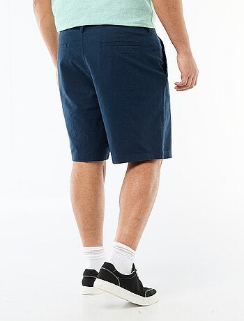 Bermuda chino con abertura abotonada + cremallera + cordones