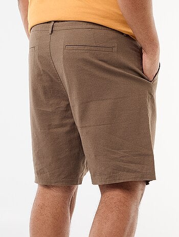 Bermuda chino con abertura abotonada + cremallera + cordones