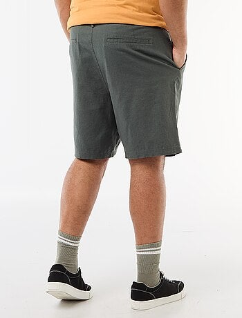 Bermuda chino con abertura abotonada + cremallera + cordones