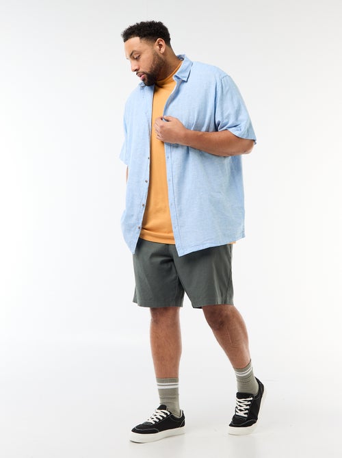 Bermuda chino con abertura abotonada + cremallera + cordones - Kiabi