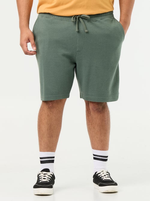 Bermuda chino con cintura elástica - Kiabi Bermuda chino con cintura elástica - Kiabi