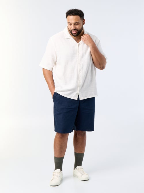 Bermuda chino con cordones ajustables - Kiabi