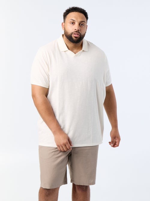 Bermuda chino con cordones ajustables - Kiabi Bermuda chino con cordones ajustables - Kiabi