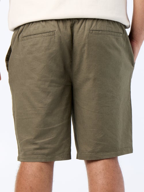 Bermuda chino con cordones ajustables - Kiabi