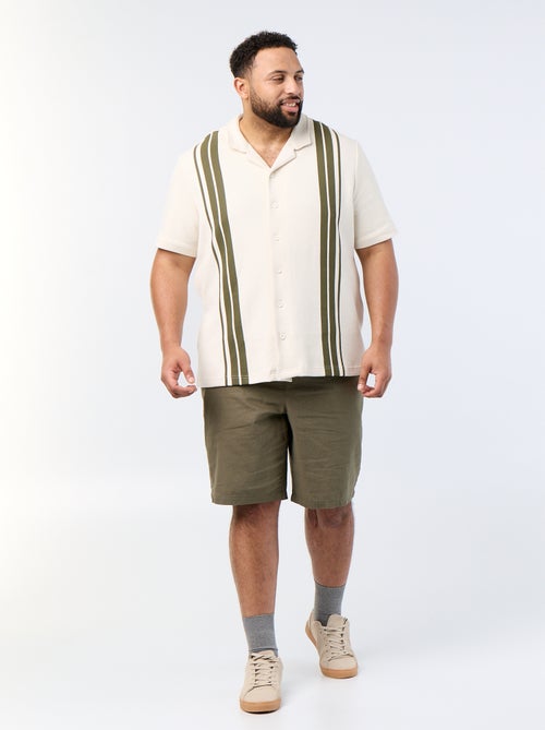 Bermuda chino con cordones ajustables - Kiabi