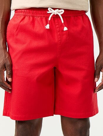 Bermuda chino de tejido dobby