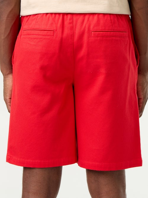Bermuda chino de tejido dobby - Kiabi Bermuda chino de tejido dobby - Kiabi