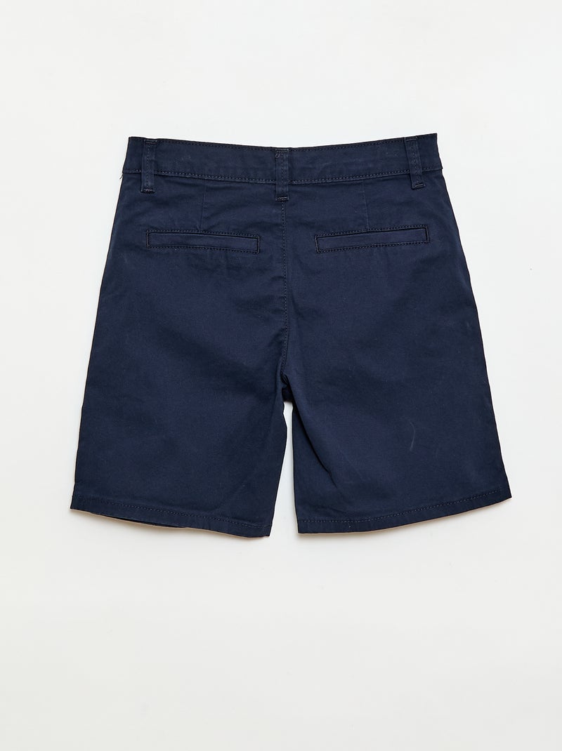 Bermuda chino de twill Azul - Kiabi