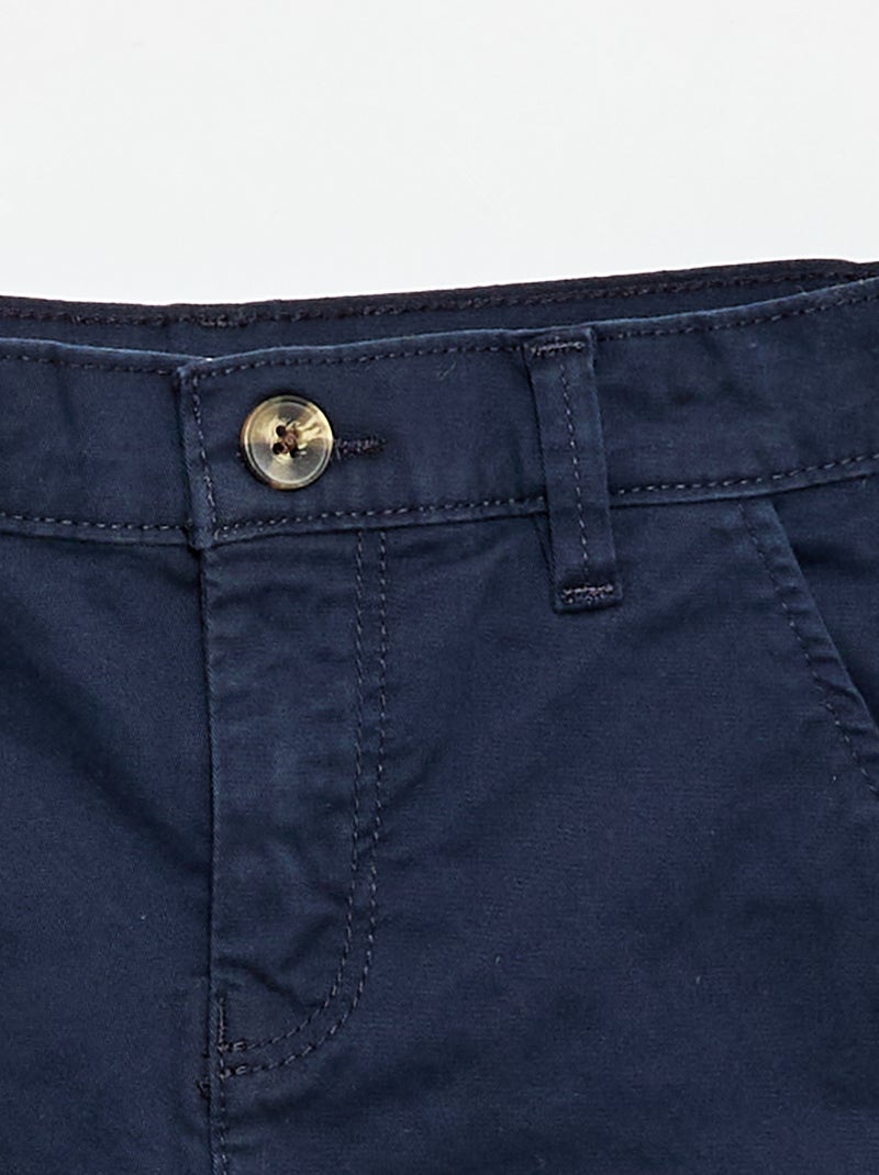 Bermuda chino de twill Azul - Kiabi