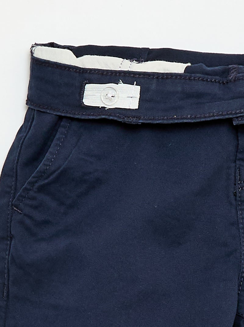 Bermuda chino de twill Azul - Kiabi