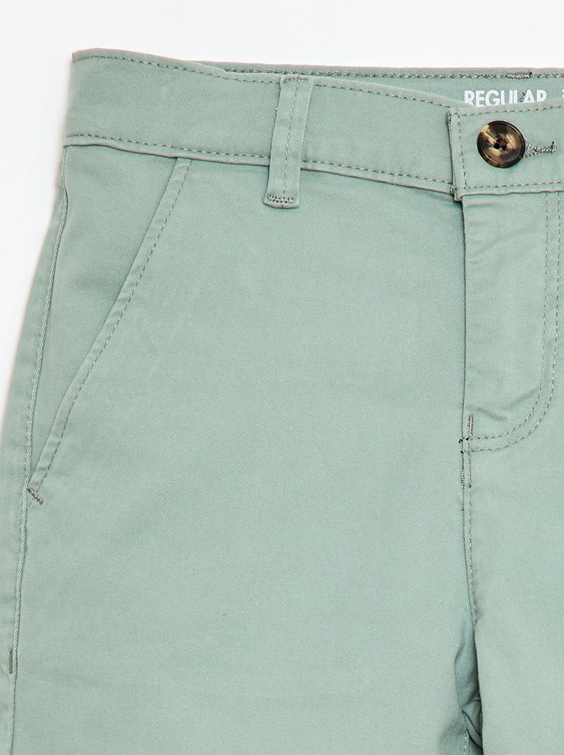 Bermuda chino de twill Azul - Kiabi