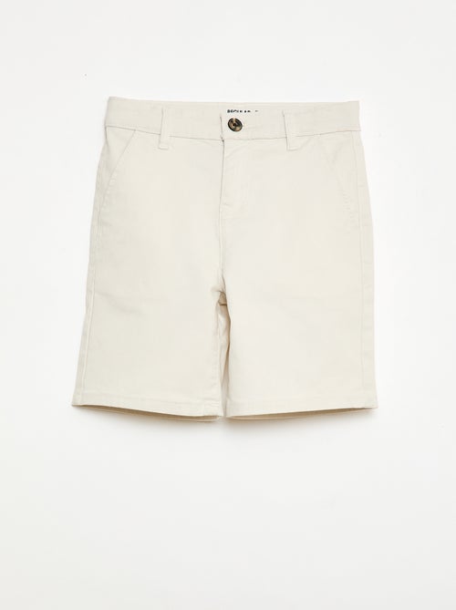 Bermuda chino de twill - Kiabi