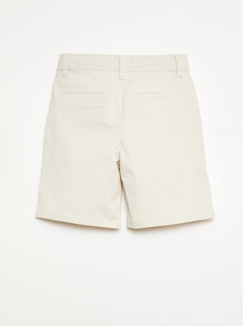 Bermuda chino de twill - Kiabi