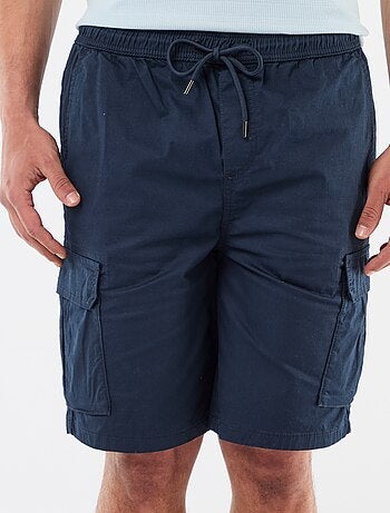 Bermuda chino en popelina con bolsillos con solapa