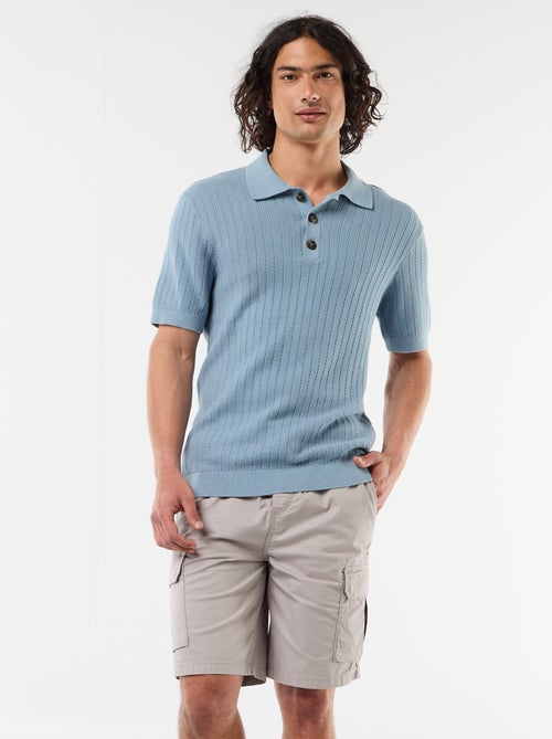 Bermuda chino en popelina con bolsillos con solapa - Kiabi