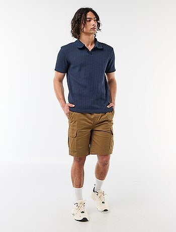 Bermuda chino en popelina con bolsillos con solapa