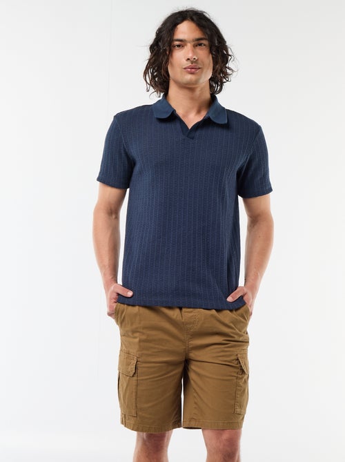 Bermuda chino en popelina con bolsillos con solapa - Kiabi