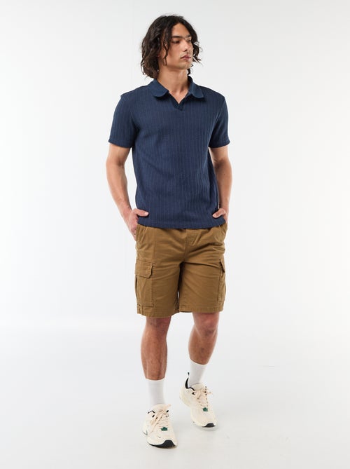 Bermuda chino en popelina con bolsillos con solapa - Kiabi
