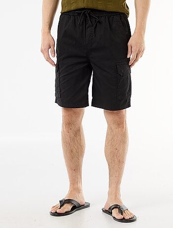 Bermuda chino en popelina con bolsillos con solapa