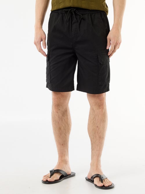 Bermuda chino en popelina con bolsillos con solapa - Kiabi