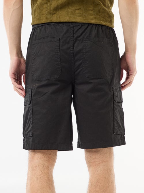 Bermuda chino en popelina con bolsillos con solapa - Kiabi