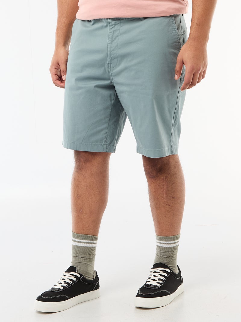 Bermuda chino en twill Azul - Kiabi
