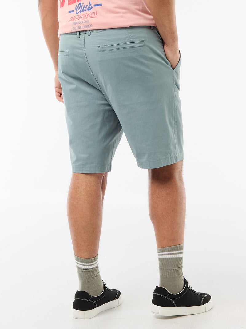 Bermuda chino en twill Azul - Kiabi