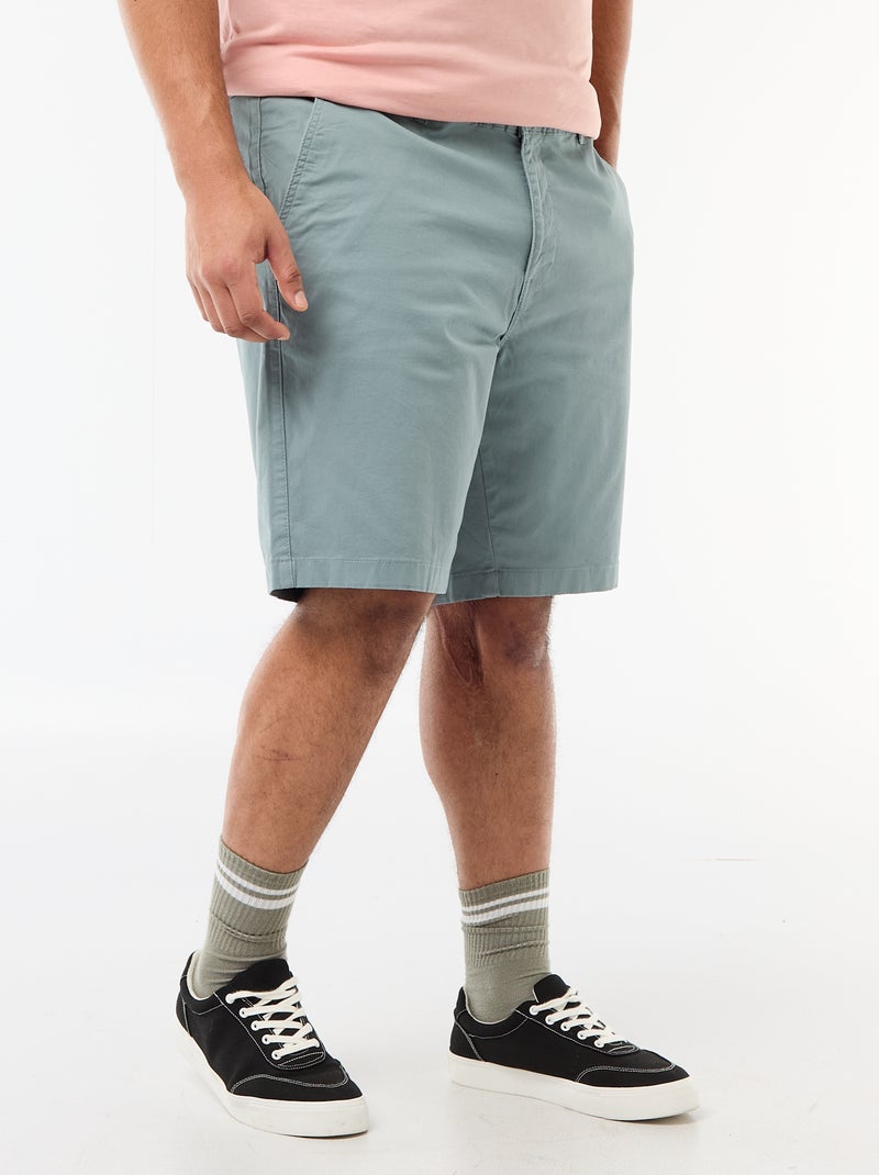 Bermuda chino en twill Azul - Kiabi