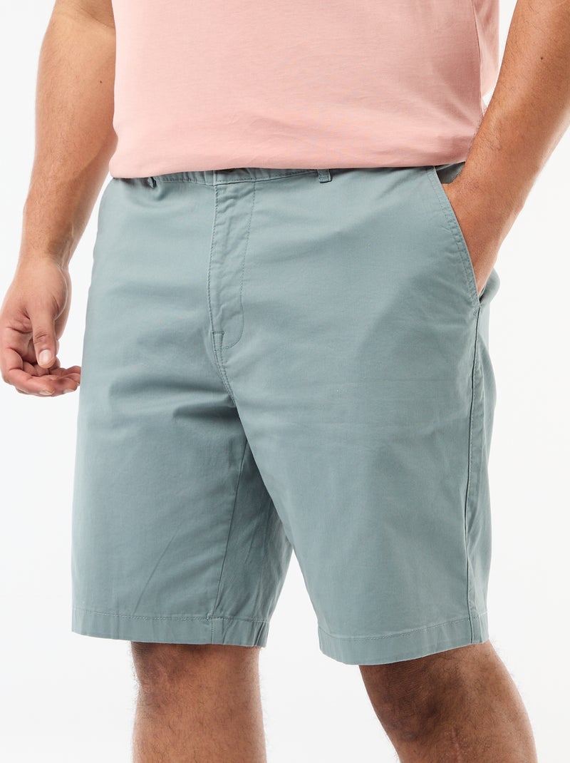 Bermuda chino en twill Azul - Kiabi