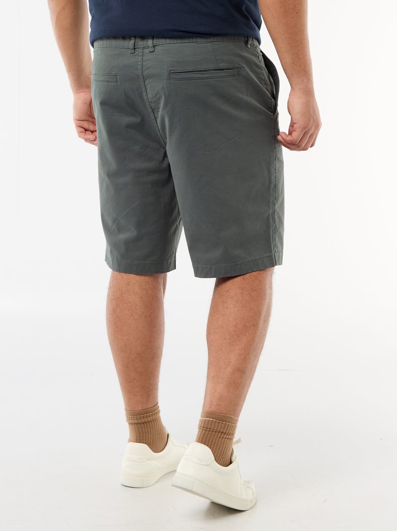 Bermuda chino en twill Verde - Kiabi