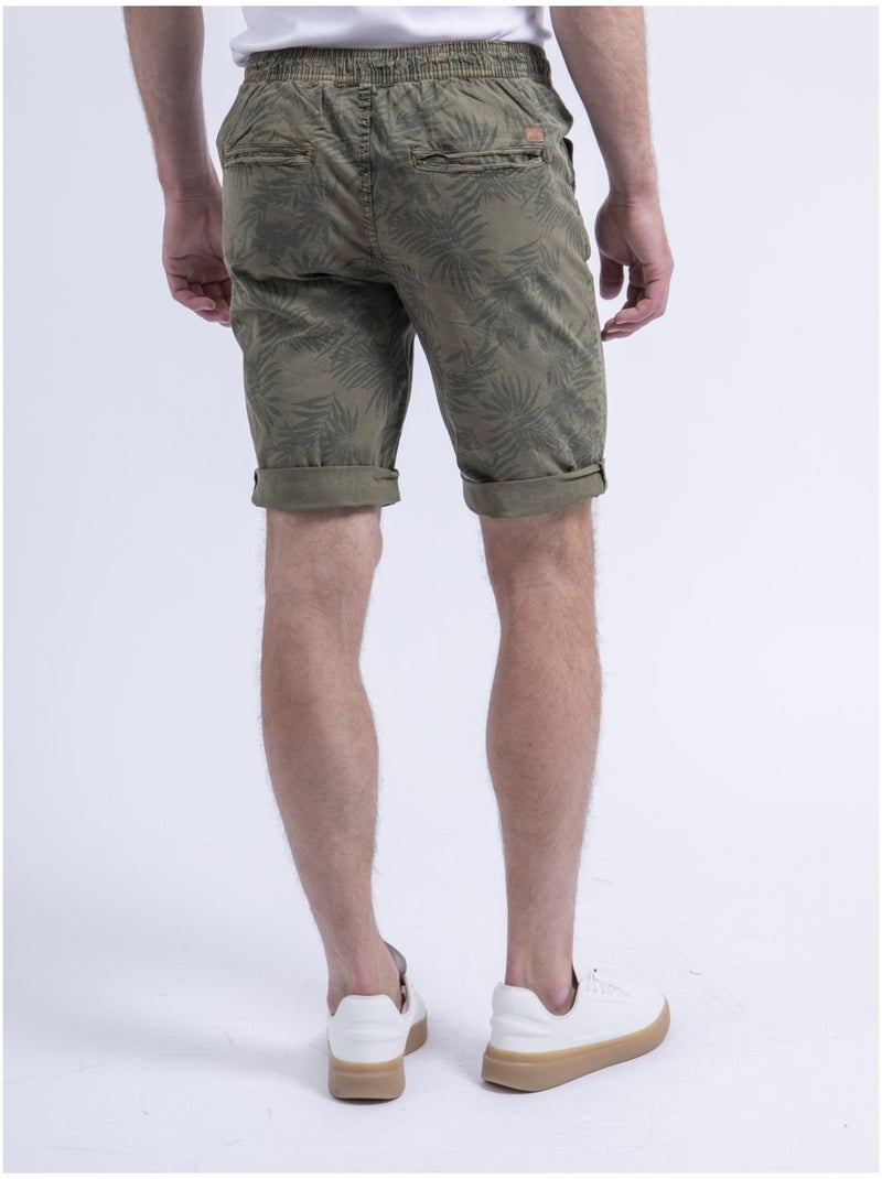 Bermuda chino estampado BOSTANO Caqui - Kiabi