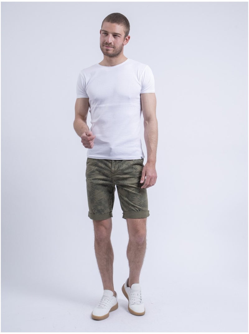 Bermuda chino estampado BOSTANO Caqui - Kiabi