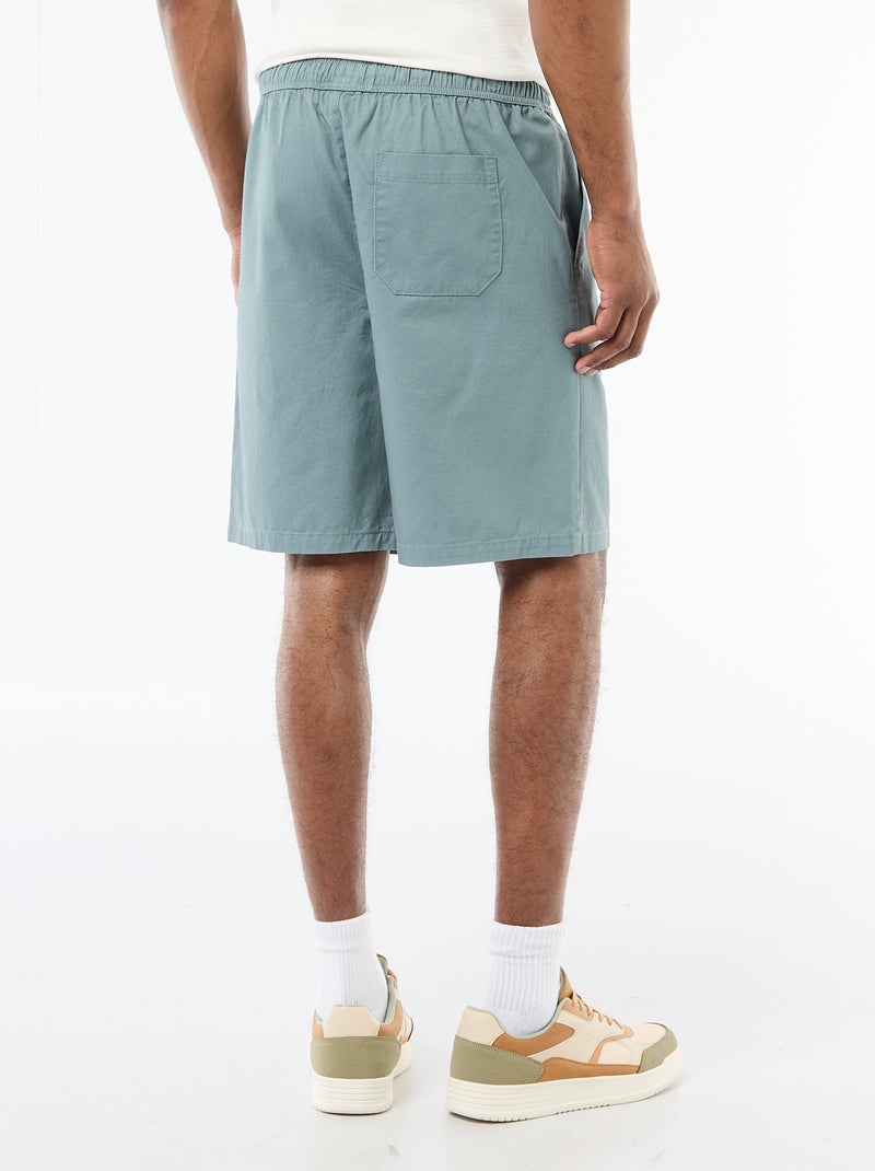 Bermuda chino liso Azul - Kiabi