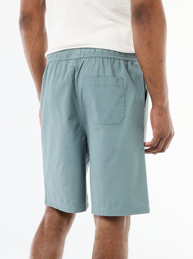 Bermuda chino liso Azul - Kiabi