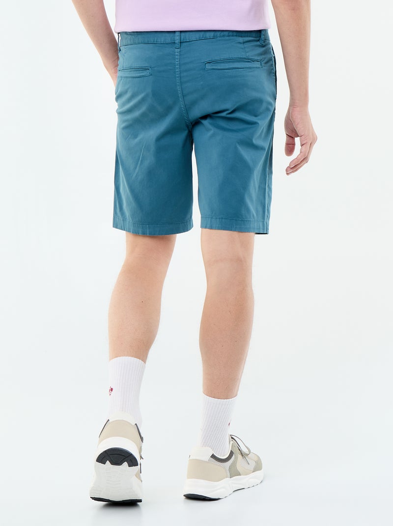Bermuda chino liso Azul - Kiabi
