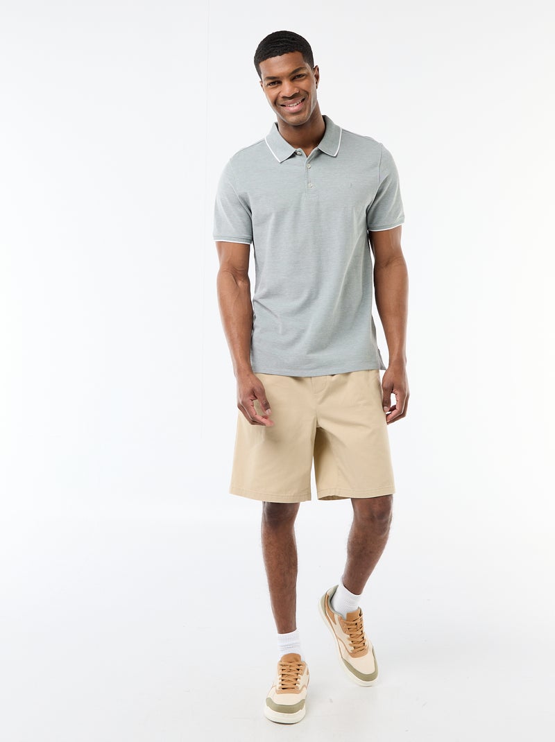 Bermuda chino liso Beige - Kiabi