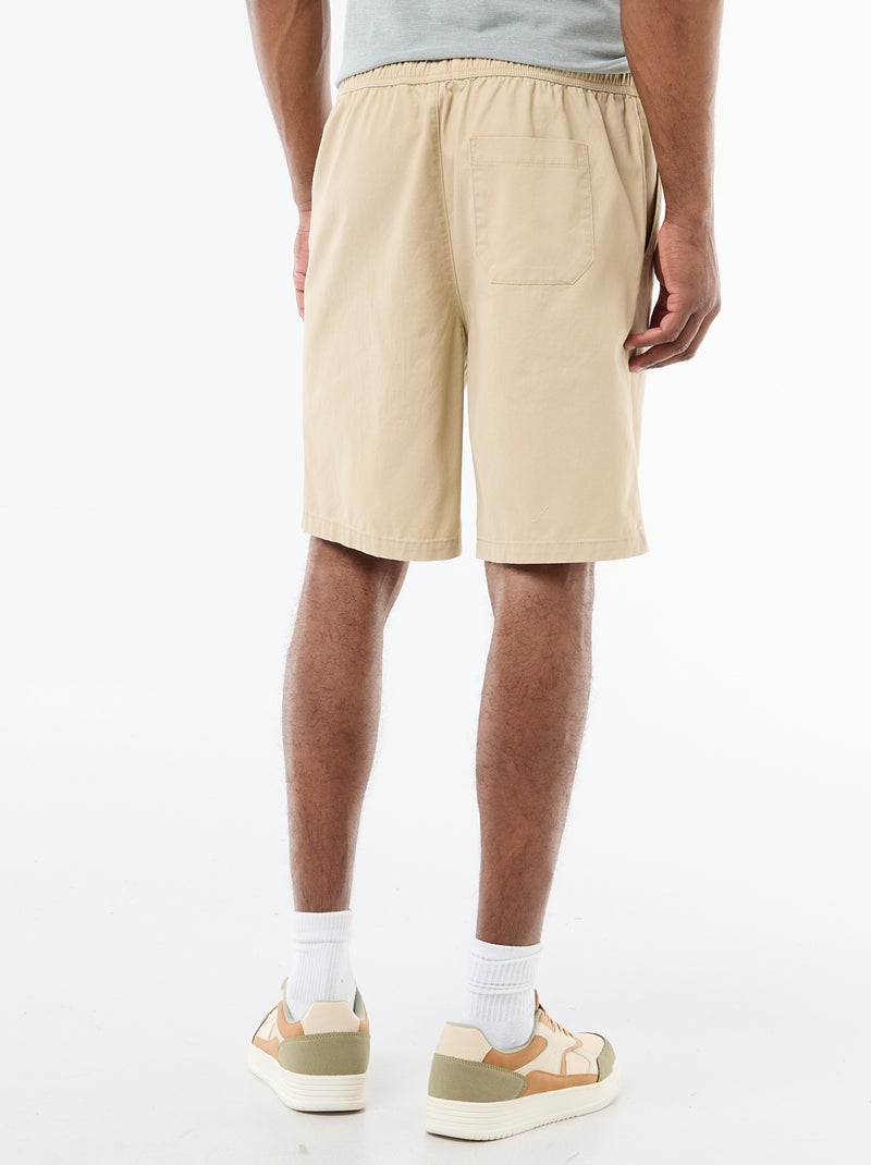 Bermuda chino liso Beige - Kiabi