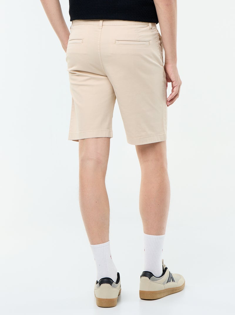 Bermuda chino liso Beige - Kiabi