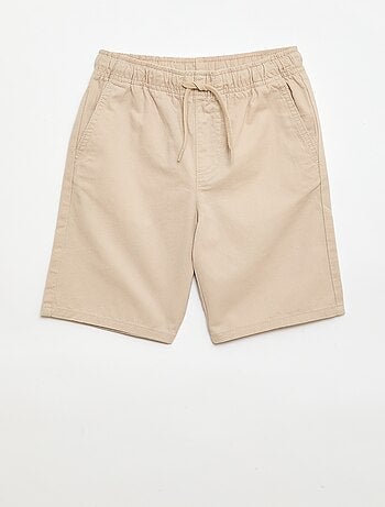 Bermuda chino liso con cordones ajustables