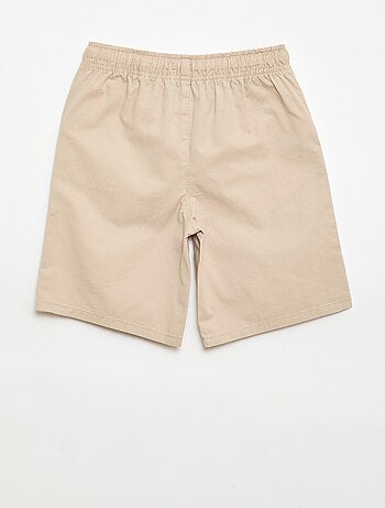 Bermuda chino liso con cordones ajustables