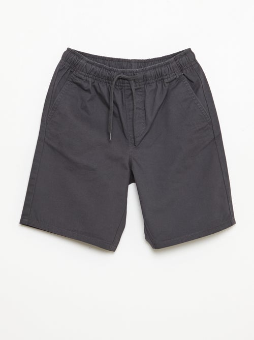 Bermuda chino liso con cordones ajustables - Kiabi