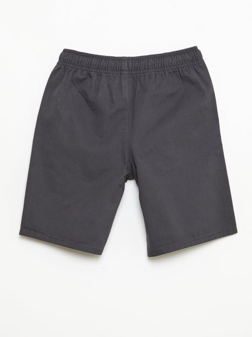 Bermuda chino liso con cordones ajustables - Kiabi