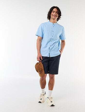 Bermuda chino liso en dobby