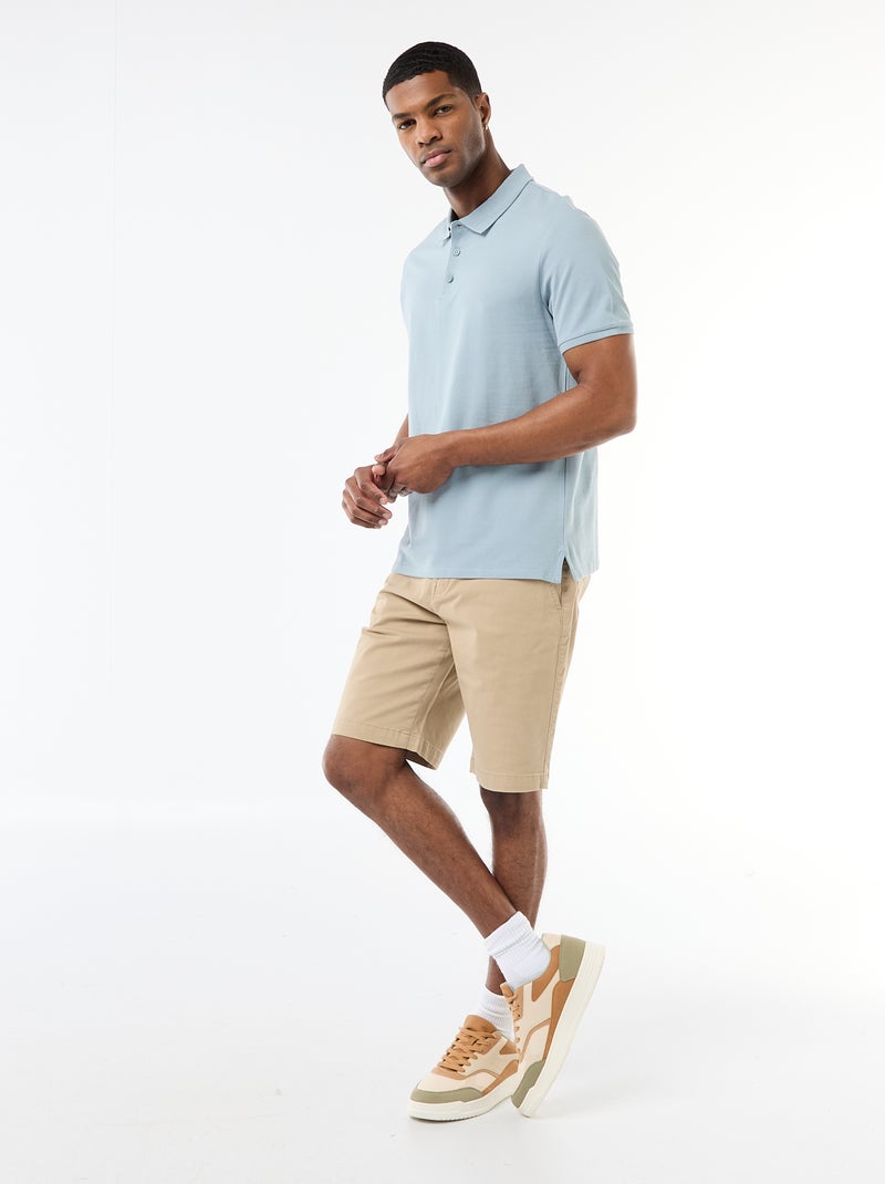 Bermuda chino liso en twill Beige - Kiabi