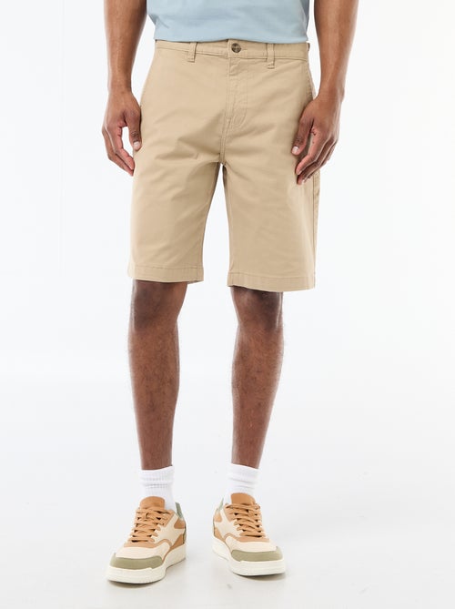 Bermuda chino liso en twill - Kiabi