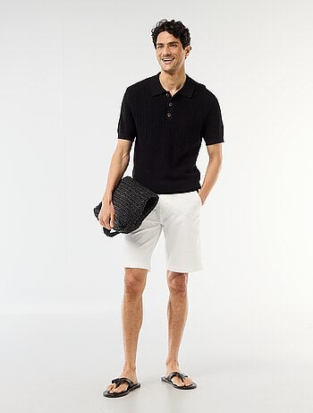 Bermuda chino liso en twill
